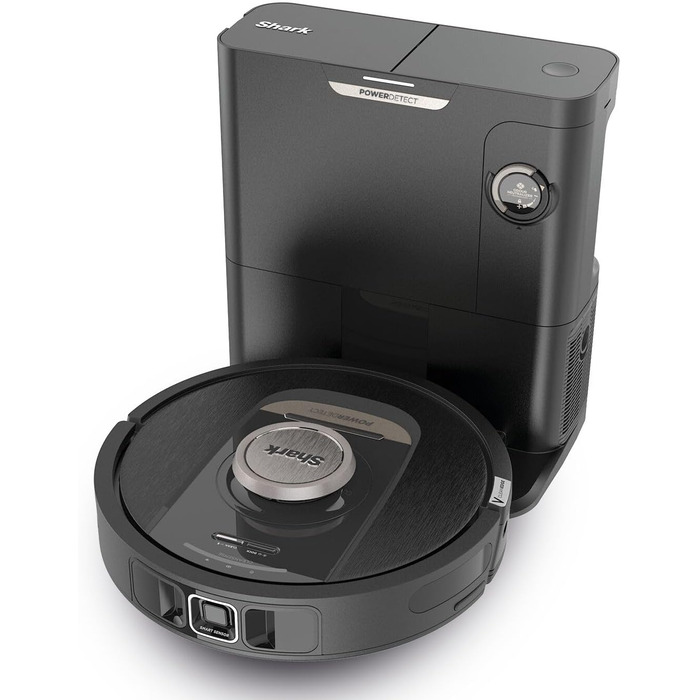Робот-пилосос Shark PowerDetect 2-в-1 з функцією миття, самостійне очищення на 60 днів, LiDAR-навігація, NeverStuck, керування через додаток, RV2800ZEEU, чорний