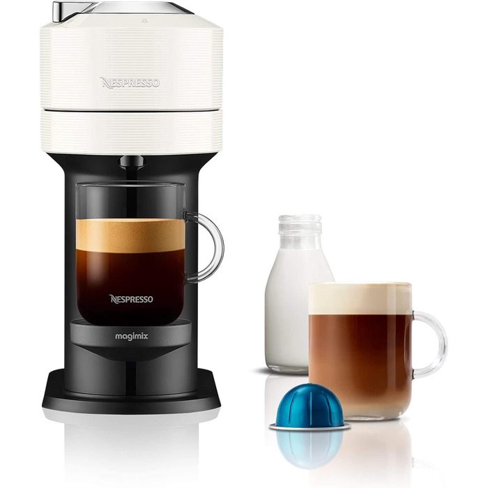 Кавомашина Nespresso Vertuo Next 11706 від Magimix, контрастно-біла