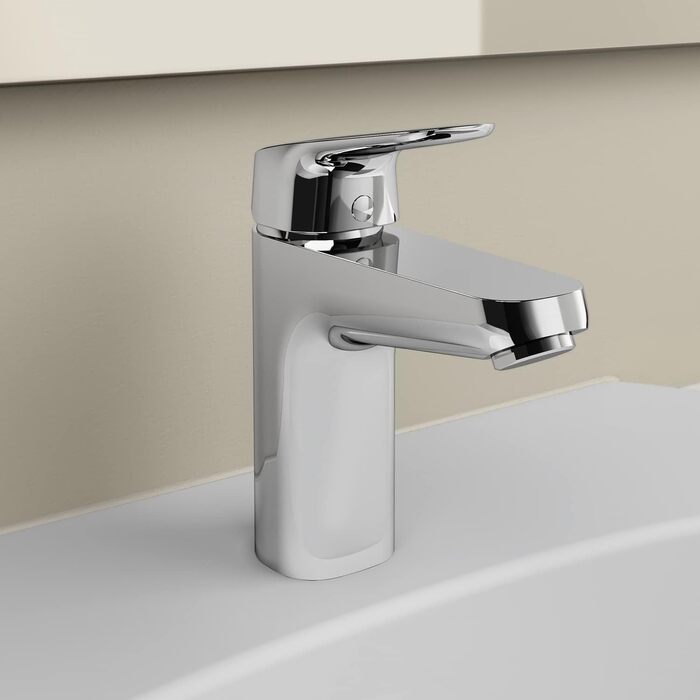 Змішувач настінний однолеверний Ideal Standard Ceraflex, витяжка 160 мм, регульовані S-з'єднання, водозберігаюча картридж CLICK, хром, висота виливу 95 мм