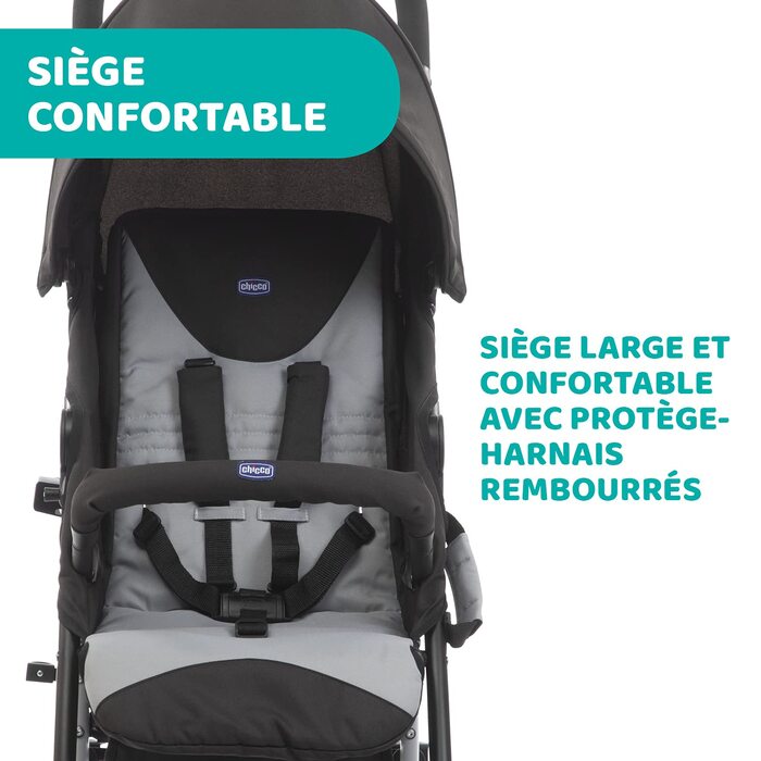 Дитяча коляска Chicco Echo, зелена, для дітей до 22 кг, регульована спинка, великий сидіння, бампер, складаний капюшон, дискові гальма та поворотні колеса