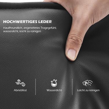 Офісний крісло TUKAILAI: ергономічне, з регулюванням висоти, підлокітники, підставка для ніг, чорне