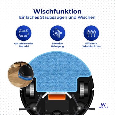 Робот-пилосос з функцією миття - з док-станцією - для власників домашніх тварин