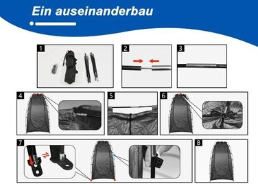 CLIPOP Намет Pop-Up, водонепроникний, легкий, одношаровий, для весняного кемпінгу, простий у встановленні – для пляжу, походів, фестивалів, на відкритий простір, чорний