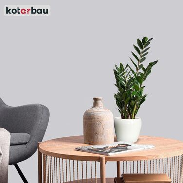 Набір горщиків для квітів KOTARBAU® (2 шт.) - 15 см, глазурована кераміка, білий