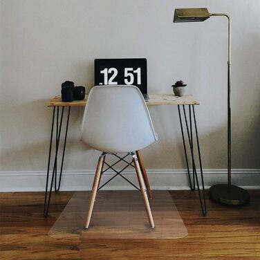 Захисна килимок NATRKE для підлоги, прозорий, 122x92 см, під стілець, офісний, для паркету, ламінату, PVC, захист підлоги