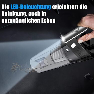 Пилосос Акумуляторний ручний пилосос 4-в-1, Автомобільний пилосос 7500 Па 6000 мА Багатофункціональний портативний легкий міні-пилосос USB з акумуляторною батареєю, Ручний пилосос для вологого та сухого прибирання, для автомобіля, Дому, Кухні, Шерсть дома