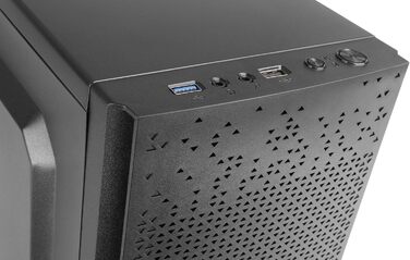 Корпус для ПК Tacens Anima AC6 Micro ATX, компактний, чорний, фронтальна сітка, охолодження, USB 3.0