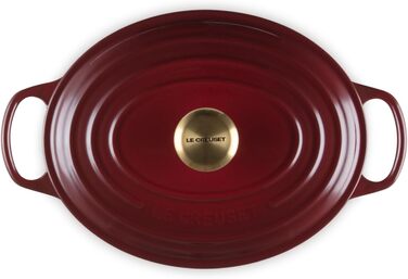 Le Creuset Signature Казанок з чавуну з кришкою, овальний, 29 см, 7,5 л, для всіх типів плит, включаючи індукцію, колір Chambray