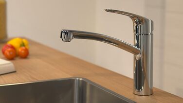 Змішувач для кухні hansgrohe Focus M41, поворотний на 360, хром, висота виливу 160 мм, без шлангової коробки