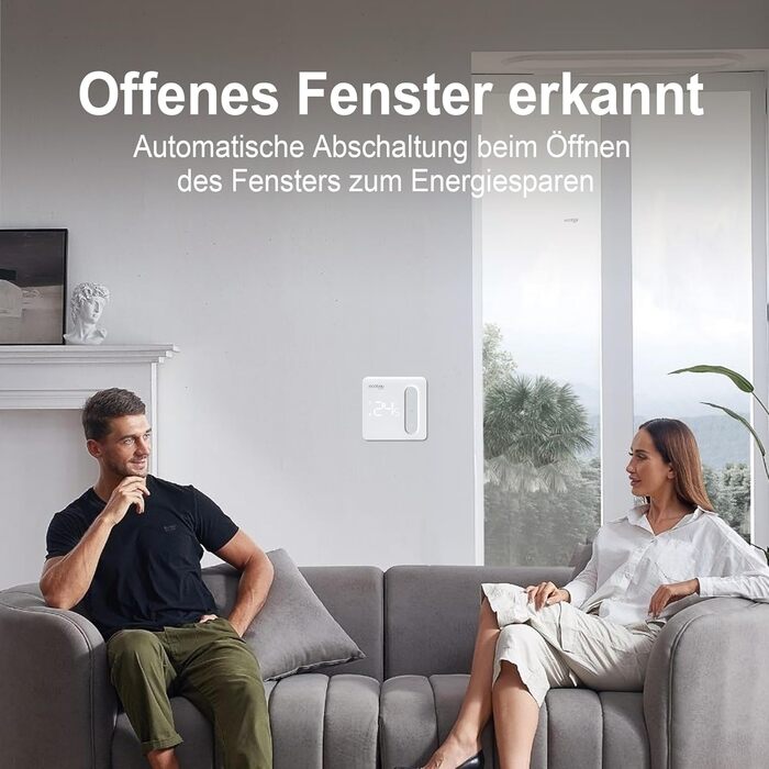 Smart термостат на радіатор 2 шт., Zigbee, бездротовий, з керуванням через Tuya APP та голосовими помічниками (Alexa, Google Assistant), енергозбереження (з датчиком температури Zigbee)