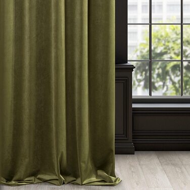РІА завіса оксамит оливково-зелений оксамит М'яка стрічка для завивки, стильна, елегантна, високоякісна, гламурна, для спальні, вітальні