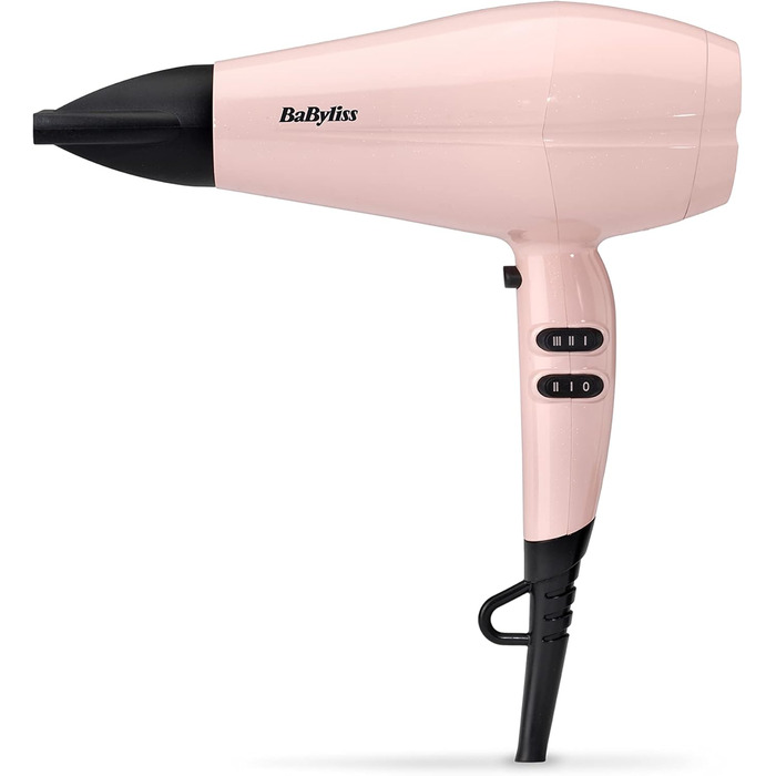 Фен для волосся BaByliss Rose Blush 2200 Вт з 3 рівнями температури та 2 режимами швидкості, 5337PRE