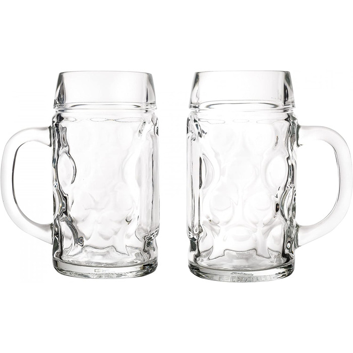 Набір пивних кружок Van Well 12 шт, 0,5 л, скляні, для ресторану та бару