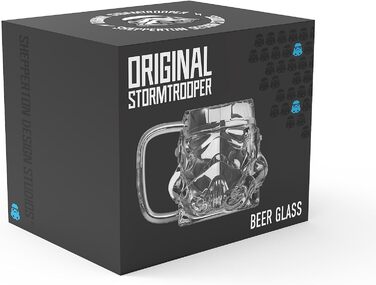 Пивний келих Thumbs Up Stormtrooper, 1 пінта (600 мл), фанатський, ідеальний подарунок для колекціонерів та любителів пива.