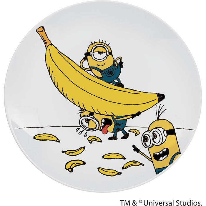 Набір дитячого посуду Minions WMF Cromargan, 6 предметів, з нержавіючої сталі, від 3 років, без гравію, придатний для миття в посудомийній машині