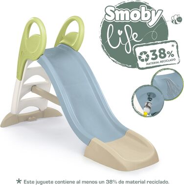 Дитяча гірка Smoby Life з перероблених матеріалів (38% переробка), з підключенням до води, 1,5 м, для дітей від 2 років
