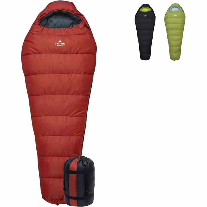 Спальний мішок TETON Sports Leef Mummy - легка сумка для холодної погоди для кемпінгу та походів (коротка)