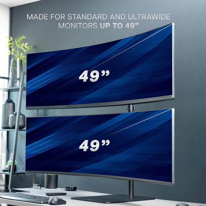 Підставка для монітора VIVO STAND-V202L на 2 екрани, ultra-wide, до 49