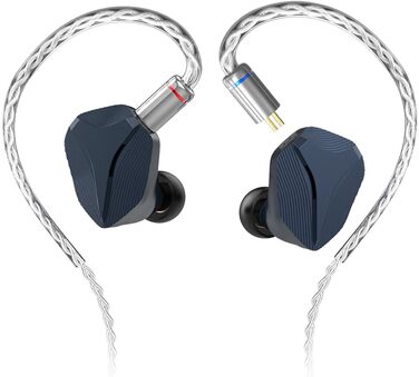 Внутрішньоканальний монітор LINSOUL Hidizs MP145, 14,5 мм Planar HiFi IEMs, знімний 2-контактний кабель (3,5 мм, синій)