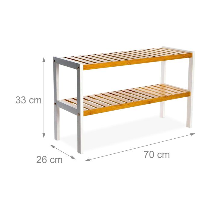 Стелаж для взуття Relaxdays з бамбука