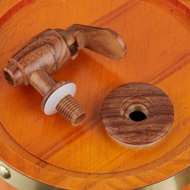 Дерев'яна бочка Relaxdays, об'єм 2,2 літра