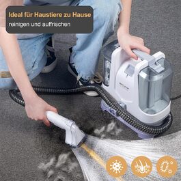 WECLEAN C3 - Миючий пилосос, 600W, 18Kpa, для килимів, диванів, вікон, дзеркал, авто, чорний/рожевий