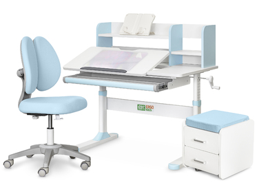 Комплект (L) Evo-Kids TH-330 Grey (парта + крісло + тумба) (арт. TH-330 + Y-412 Lite + BD C3_GREY)