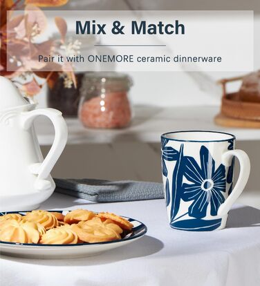 Набір кавових чашок Cappuccino ONEMORE (4 шт.), 190 мл, з блюдцями, для еспресо, кави, мокко, кремовий колір