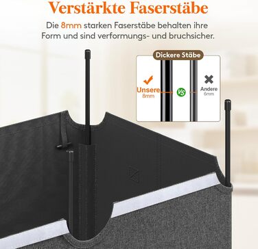 Кошик для білизни з кришкою Lifewit, великий кошик для білизни з пластиковим каркасом, складний, 145л, темно-сірий