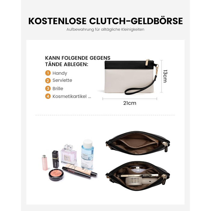 LOVEVOOK Сумка для ноутбука, жіноча велика водонепроникна сумка-шоппер з PU шкіри, для роботи, навчання, 15.6 дюймів (Чорний+бежевий)