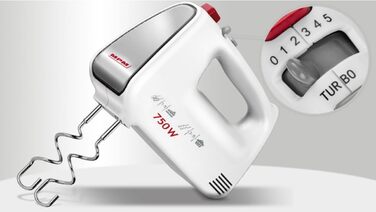 Кухонний комбайн MPM MMR-16Z з обертовою чашею 3.4 л, без BPA, 750W, білий (міксер, планетарний)