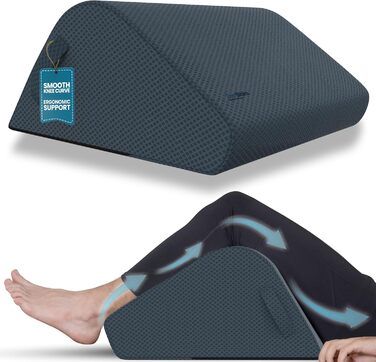 Підвищувальне подушка Zen Bloks для ніг, з піни, 28 см, ергономічна підтримка спини, для полегшення болю в колінах, відновлення після тренувань, сіра, розмір M
