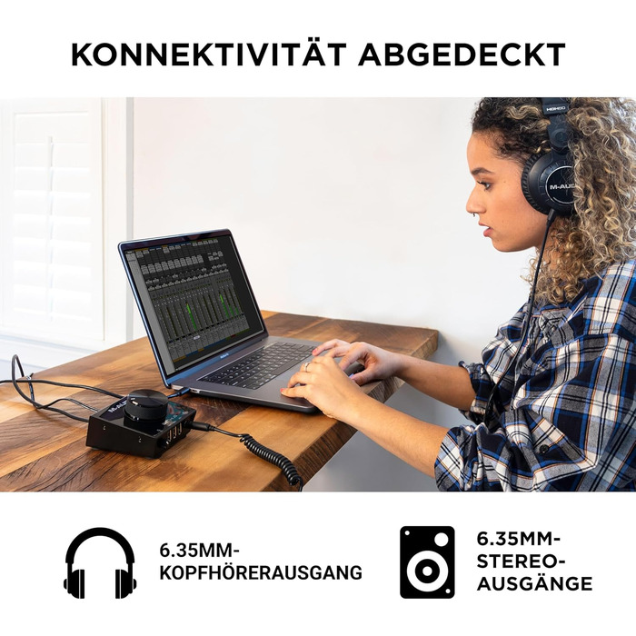 M-Audio Air 192|6 USB аудіоінтерфейс для запису: 2 XLR/Line входи, програмне забезпечення AIR Hub (Чорний)