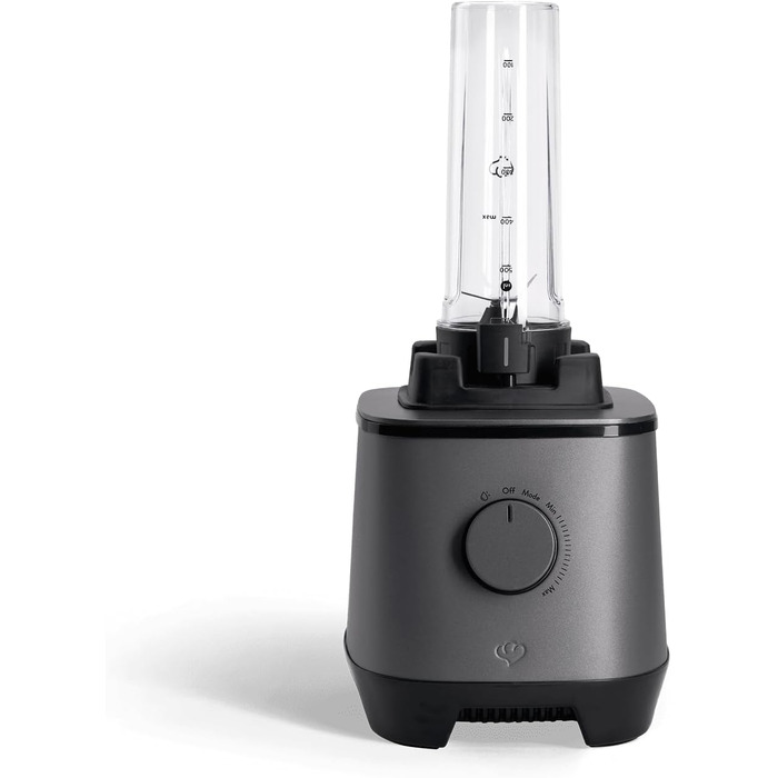 SPRINGLANE Hochleistungsmixer Hanno: Потужний блендер для приготування смузі, 2000 Вт, 32000 об/хв, самоочищення, з рецептами та насадкою (антрацит, колба та пляшка)