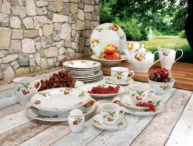 Набір посуду Комбінований набір 30 предметів (Мюслі чаші 6 предметів), 17032, серія Flora Orchard