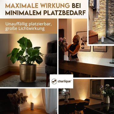 LED прожектор для підлоги (2 шт) білий 6W, напольний світильник для непрямого освітлення вітальні, з лампою GU10 230V, тепле біле світло 2700K