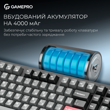 Бездротова механічна клавіатура GamePro Asgard Drakkar (MK305BK)