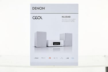 Компактна система Denon CEOL N-12DAB, HiFi, CD, потокове передавання, HEOS, Bluetooth, AirPlay 2, DAB (чорний)