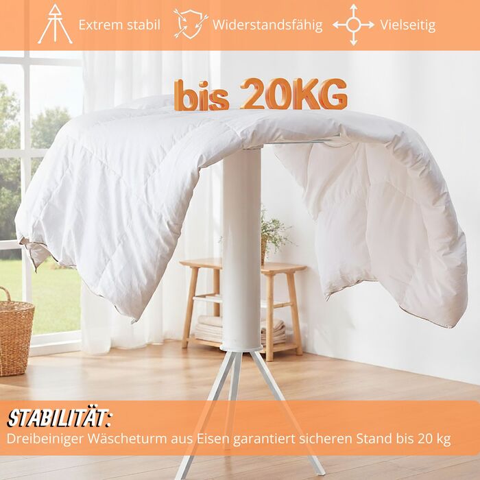 Клямка для одягу Relaxdays з 16 перекладинами