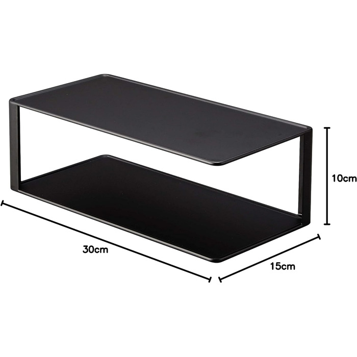 Прямокутний посуд, сталь, мінімалістичний дизайн (чорний (чорний 19-3911TCX)), 5641 ВЕЖА