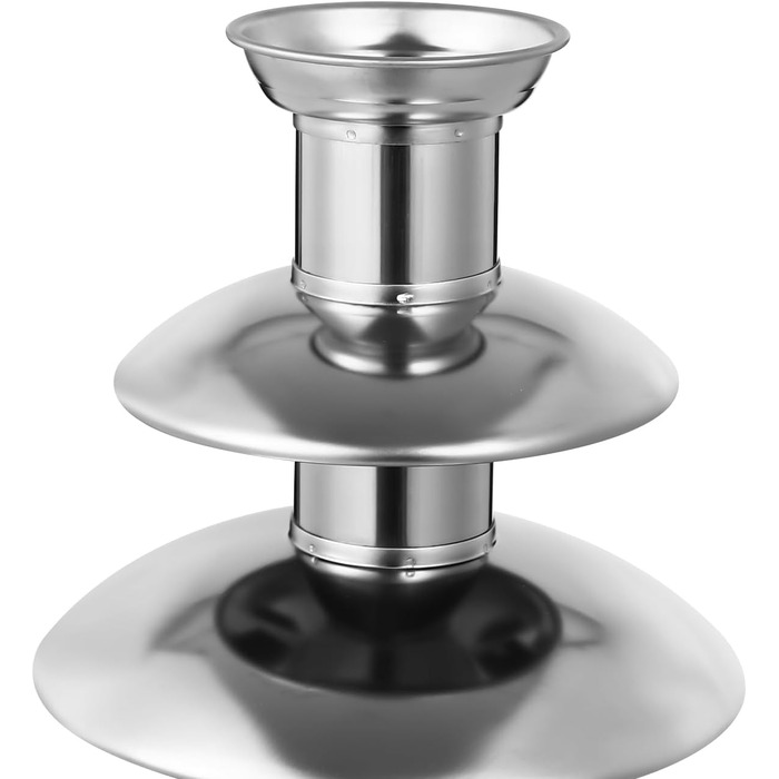 Шоколадний фонтан 4 яруси з функцією нагрівання, 170W, 2L, нержавіюча сталь, для кафе, готелів