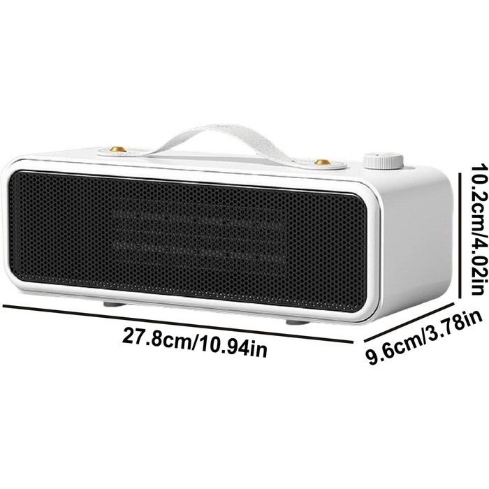 Електричний обігрівач для офісу та дому | Міні-обігрівач на стіл | Швидкий нагрів для холодної погоди | Обігрівач для офісу, дому, подорожей, спальні, робочого місця | Клас енергоефективності A