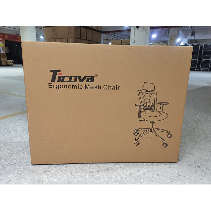 Крісло для робочого місця Ticova вантажопідйомність 127 кг чорне