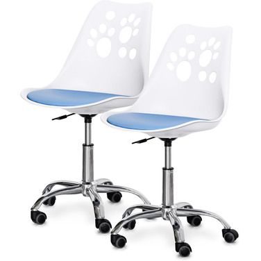 Комплект (2шт) дитяче крісло Evo-Kids Indigo White/Blue (арт H-232 W/BL-Х2)