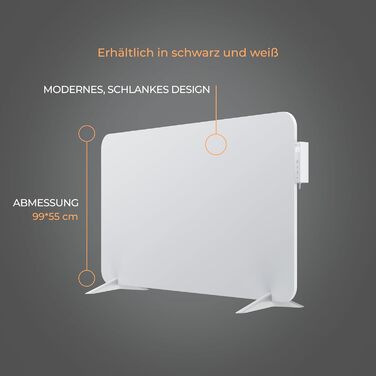 Інфрачервовий обігрівач BR Bringer 450W з Wi-Fi, термостатом та пультом керування. Енергозберігаючий, для стін або підлоги. Німецька якість (білий)