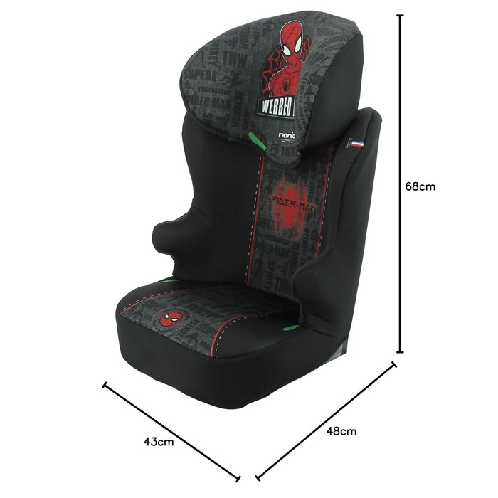 Автокрісло дитяче NANIA Bogota 2 Isofix, 100-150 см, група 2/3 (4-12 років), з бічним захистом та регульованою підголівником