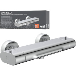 Змішувач для ванни EISL CARNEO з термостатом, водоспадом та захистом від перегріву (38°C), хром