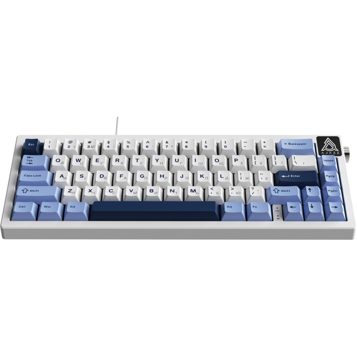 Дротова механічна клавіатура Ajazz AK650 Sea Salt switches Blue White Blue (AK650-SS-BWB)
