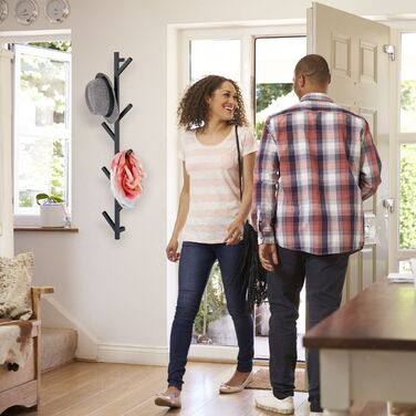 Настінна вішалка Relaxdays з 8 гачками