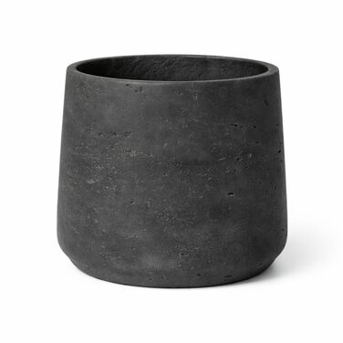 Вазон Patt Pflanzgefäß Grau L: сірий, бетонна текстура, для дому та саду, морозостійкий, UV-стійкий, водонепроникний (16.5x13.2x14 см)